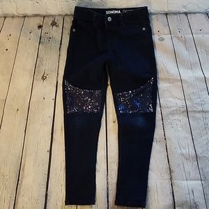 Girls New Sequin Jeggings